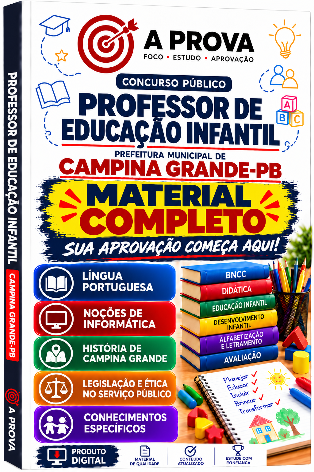 Capa Professor de Educação Infantil — Material Completo — Campina Grande-PB
