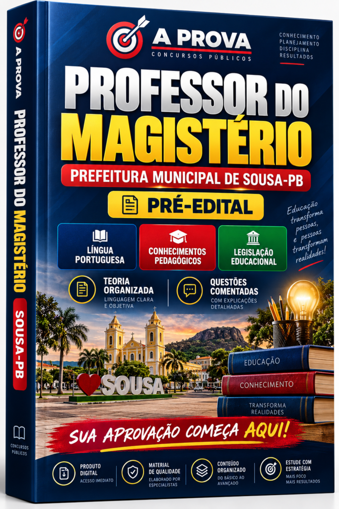 Professor Magistério — Prefeitura Municipal de Sousa-PB — Pré-Edital